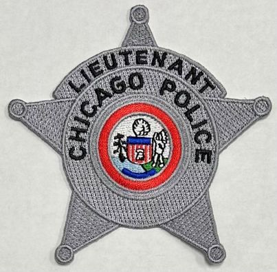CHICAGO POLICE LIEUTENANT BADGE PATCH.